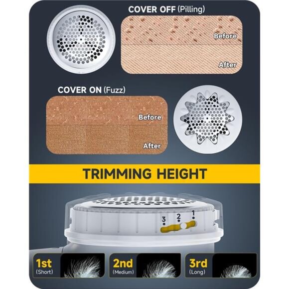 Fabric Shaver Lint Remover, Sweater Shaver to Remove Pilling, Lint Shaver - Picture 3 of 7